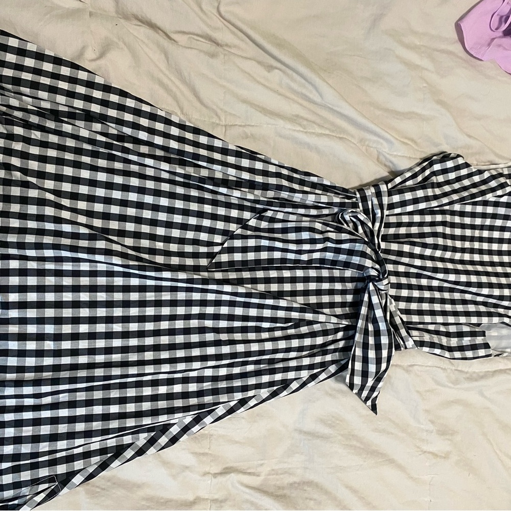 Anne Klein Monochrome Checkered Dress